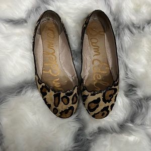 Sam Edelman Alaine Calf Hair Leopard Print Flats
